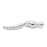 Kiotos Steel - Curve Steel Dildo Ridges - Dildo met Ribbels - RVS
