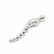 Kiotos Steel - Curve Steel Dildo Ridges - Dildo met Ribbels - RVS
