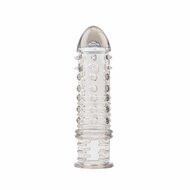 Chisa 0velties - Swirls - Geribbelde Penis Sleeve - Grijs Transparant