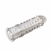 Chisa 0velties - Swirls - Geribbelde Penis Sleeve - Grijs Transparant