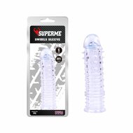 Chisa Novelties - Swirls - Geribbelde Penis Sleeve - Transparant