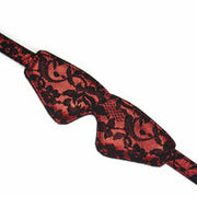 Liebe Seele - Victorian Garden Blinddoek Met Zachte Pluche Binnenvoering - Vegan Vriendelijk - Zwart/Rood