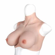 XX-DreamToys - Ultra Realistische Bodysuit - Male to Female - Vrouwentorso Met Borsten - Lichte Huidskleur - L