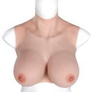 XX-DreamToys - Ultra Realistische Bodysuit - Male to Female - Vrouwentorso Met Borsten - Lichte Huidskleur - L