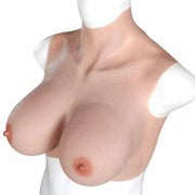 XX-DreamToys - Ultra Realistische Bodysuit - Male to Female - Vrouwentorso Met Borsten - Lichte Huidskleur - L