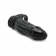 Kiotos Monstar 01 - Penis Sleeve - Penisverlenging - Met Ball Stretcher Opening - Siliconen - Zwart