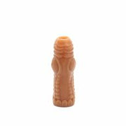 Kiotos Monstar 08 - Penis Sleeve - Penisverlenging - Met Ball Stretcher Opening - Diameter 50 mm - Siliconen - Beige