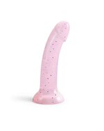 Love to Love - Dildo - Dildoll Starlight - Buigbaar - Siliconen - Met Gouden Glitterende Sterren - Roze