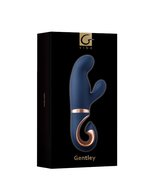 G Vibe - Gentley - Rabbit Vibrator - G-Spot en Clitoris Stimulatie - Siliconen - Blauw/Goud