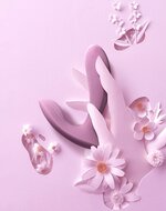 Svakom - Erica - Draagbare Vibrator Met App Control - Twee Motoren - Lichtroze