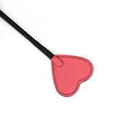 Liebe Seele - Angel's Kiss Paardrijzweep Met Hartvormige Lederen Tip - Luxe En Exclusief ontwerp - Roze/RoséGoud