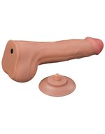 Lovetoy - Dildo - Sliding Skin Dildo - Lengte 29 cm - Lichte Huidskleur