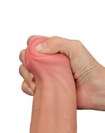 Lovetoy - Dildo - Sliding Skin Dildo - Lengte 29 cm - Lichte Huidskleur