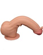 Lovetoy - Dildo - Sliding Skin Dildo - Lengte 29 cm - Lichte Huidskleur