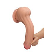 Lovetoy - Dildo - Sliding Skin Dildo - Lengte 29 cm - Lichte Huidskleur