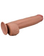 Lovetoy - Dildo - Sliding Skin Dildo - Lengte 31 cm - Lichte Huidskleur