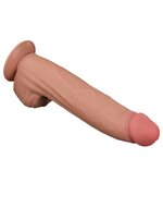 Lovetoy - Dildo - Sliding Skin Dildo - Lengte 31 cm - Lichte Huidskleur