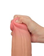 Lovetoy - Dildo - Sliding Skin Dildo - Lengte 31 cm - Lichte Huidskleur