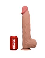 Lovetoy - Dildo Met Sliding Skin Technologie - 36 x 6.6 cm - Lichte Huidskleur