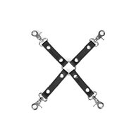 Liebe Seele - Black Bond - Bonded Leren Hogtie Bondage Connector - Eco-vriendelijk - Nikkelvrij - Zwart
