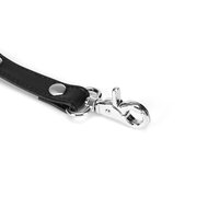 Liebe Seele - Black Bond - Bonded Leren Hogtie Bondage Connector - Eco-vriendelijk - Nikkelvrij - Zwart