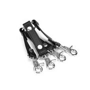 Liebe Seele - Black Bond - Bonded Leren Hogtie Bondage Connector - Eco-vriendelijk - Nikkelvrij - Zwart