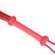 Liebe Seele - Angel's Kiss Gevlochten Cat O Nine Zweep/Flogger - Luxe En exclusief ontwerp - Roze