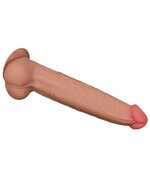 Lovetoy - Dildo - Sliding Skin Dildo - Lengte 34 cm - Lichte Huidskleur