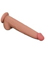 Lovetoy - Dildo - Sliding Skin Dildo - Lengte 34 cm - Lichte Huidskleur