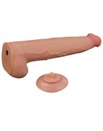 Lovetoy - Dildo - Sliding Skin Dildo - Lengte 34 cm - Lichte Huidskleur
