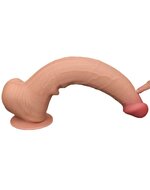 Lovetoy - Dildo - Sliding Skin Dildo - Lengte 34 cm - Lichte Huidskleur