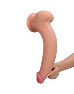 Lovetoy - Dildo - Sliding Skin Dildo - Lengte 34 cm - Lichte Huidskleur