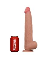 Lovetoy - Dildo - Sliding Skin Dildo - Lengte 34 cm - Lichte Huidskleur