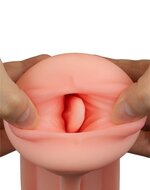 Lovetoy - Masturbator in Bierblikje - Pleasure Brew Blonde Ale Vagina Masturbator - Nude & Groen - TPE