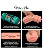 Lovetoy - Masturbator in Bierblikje - Pleasure Brew Blonde Ale Vagina Masturbator - Nude & Groen - TPE
