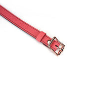 Liebe Seele - Angel's Kiss Leren Ball Gag - Luxe En exclusief ontwerp - Roze/Zwart/Rosé Goud