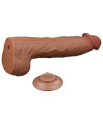 Lovetoy - Dildo -Sliding Skin Dildo - Lengte 36 cm - Bruin