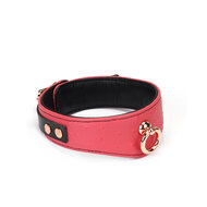 Liebe Seele - Angel's Kiss - Curved Collar Met Leash - Luxe En exclusief ontwerp - Roze/Zwart/Rosé Goud