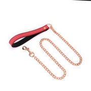 Liebe Seele - Angel's Kiss - Curved Collar Met Leash - Luxe En exclusief ontwerp - Roze/Zwart/Rosé Goud