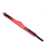 Liebe Seele - Angel's Kiss - Curved Collar Met Leash - Luxe En exclusief ontwerp - Roze/Zwart/Rosé Goud