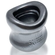Oxballs - Mega Squeeze - Rekbare Ballstretcher van TPR - Steel/Zilver