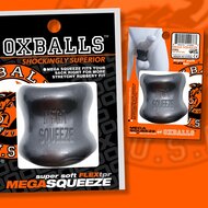 Oxballs - Mega Squeeze - Rekbare Ballstretcher van TPR - Steel/Zilver