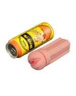Lovetoy - Masturbator in Bierblikje - Pleasure Brew Blonde Ale Vagina Masturbator - Nude & Geel - TPE
