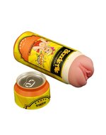 Lovetoy - Masturbator in Bierblikje - Pleasure Brew Blonde Ale Vagina Masturbator - Nude & Geel - TPE