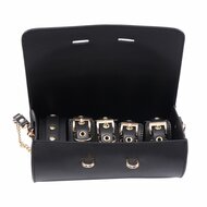 Kiotos - BDSM Fancy 5 Item Kit - Luxe Draagtas met 5 Verschillende BDSM Artikelen - Zwart