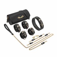 Kiotos - BDSM Fancy 5 Item Kit - Luxe Draagtas met 5 Verschillende BDSM Artikelen - Zwart