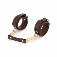 BDSM Fancy 9 Item Kit - Luxe Draagtas met 9 Verschillende BDSM Artikelen - Bruin