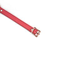 Liebe Seele - Angel's Kiss - Smalle Choker Met Hartvormige Ring - Luxe En exclusief ontwerp - Roze/Rosé Goud