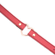 Liebe Seele - Angel's Kiss - Smalle Choker Met Hartvormige Ring - Luxe En exclusief ontwerp - Roze/Rosé Goud