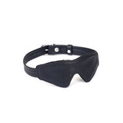 Liebe Seele - Black Bond - Bonded Leren Blinddoek met Zachte Voering - Eco-vriendelijk - Zwart